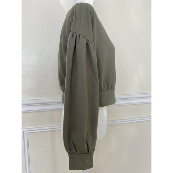 NWT Abound Puff Sleeves Cropped Sweatshirt Size XS - Picture 4 of 6
